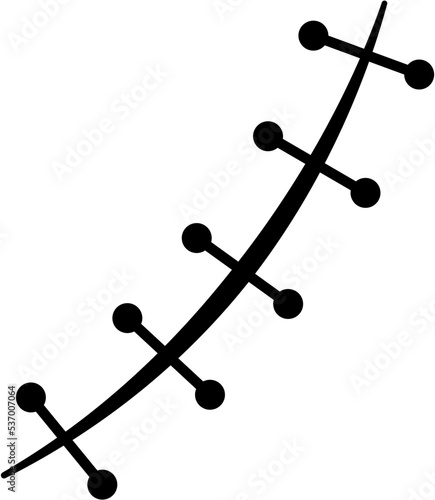 Scar Icon Logo Vector Symbol