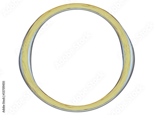 oval frame yellow ring