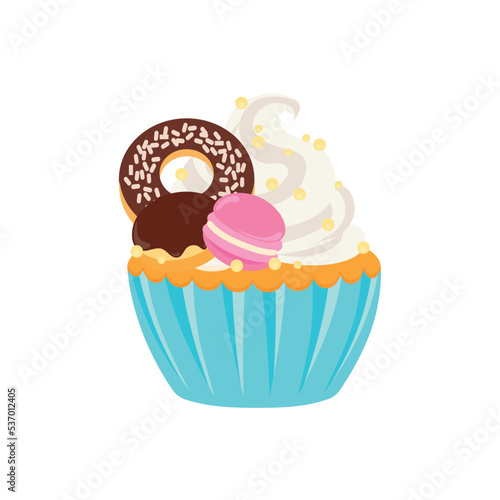 party cupcakes Keep cakes, birthday parties, cupcakes of various flavors, chocolate, lemon, blueberry, vanilla, milk, mixed fruit cupcakes