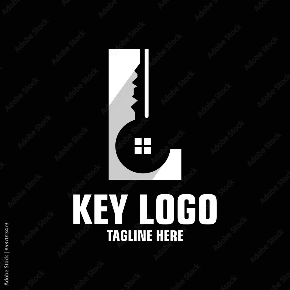 Letter L Key Logo Design Template Inspiration, Vector Illustration.