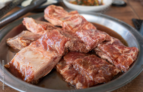 Pocheon's famous beef ribs grilled