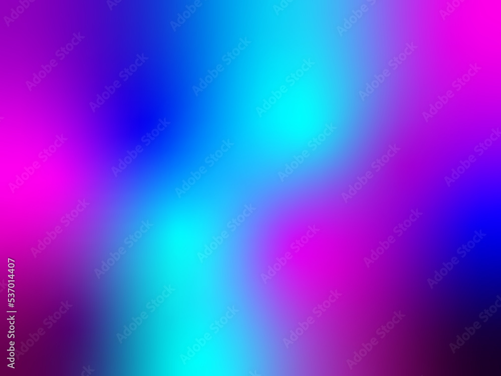 Vector abstract vibrant mesh background: Fluid colors fuchsia, magenta, pink, blue. Neon colors