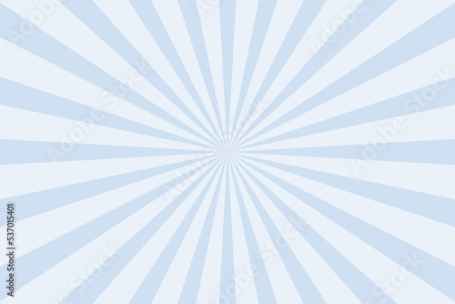 Blue sunburst rays background