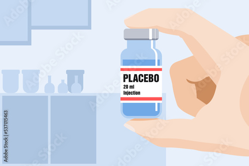 Placebo drug trial illustration