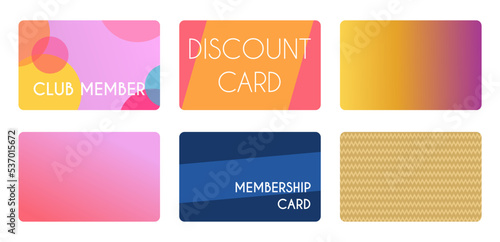 Loyalty cards template design