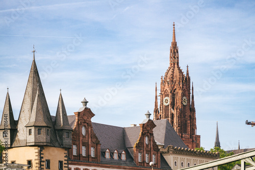 Photography Dome Cathedral in the city of Frankfurt, Germany.