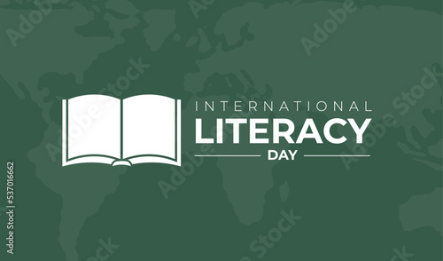 International Literacy Day Background Illustration