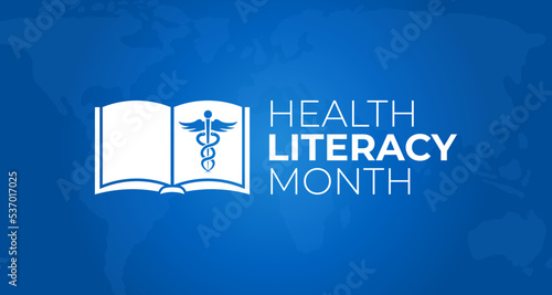 Health Literacy Month Background Illustration