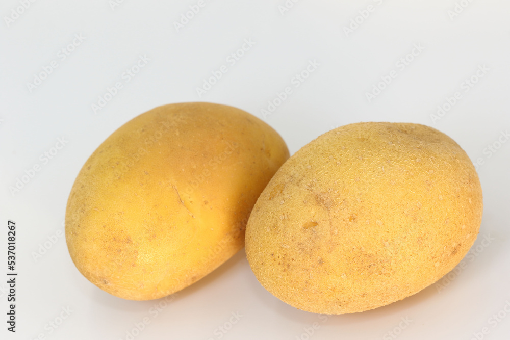 potatoes isolated on white background	