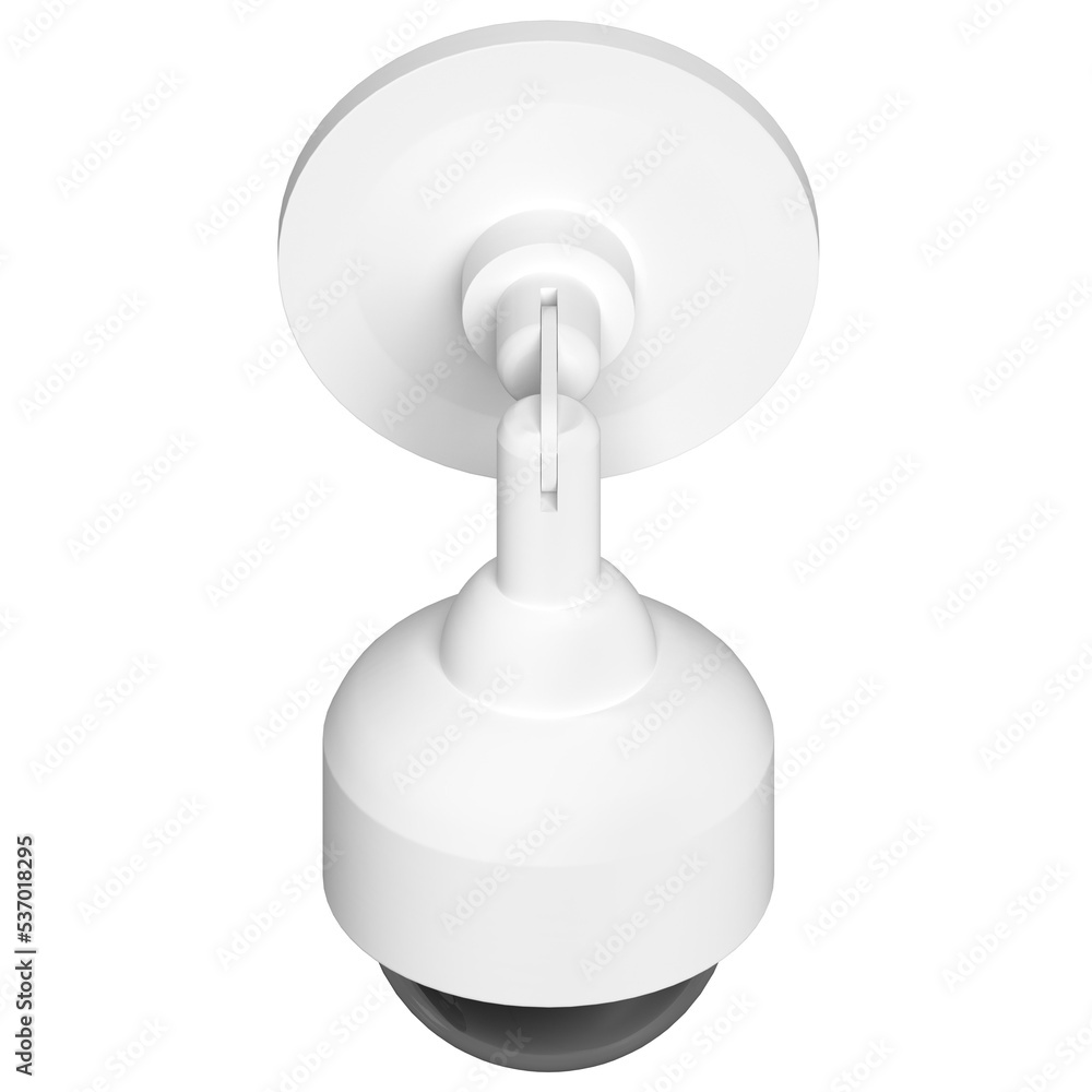 3d rendering illustration of a wall mounted dome surveillance camera 3d rendering illustration of a wall mounted dome surveillance camera