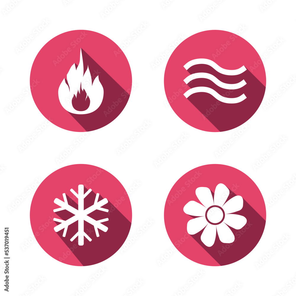 set of icons set of icons