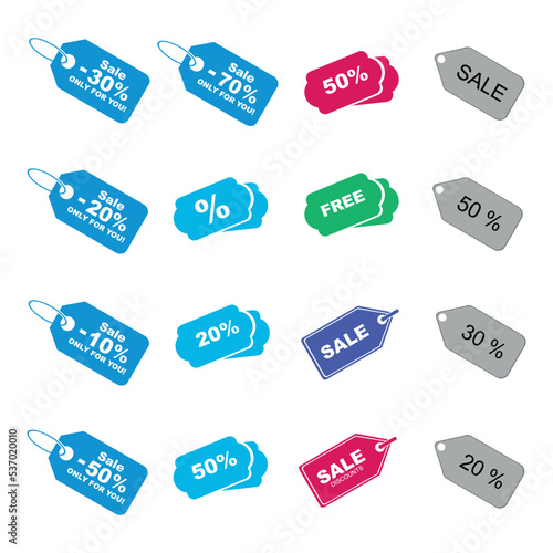 set of stickers
