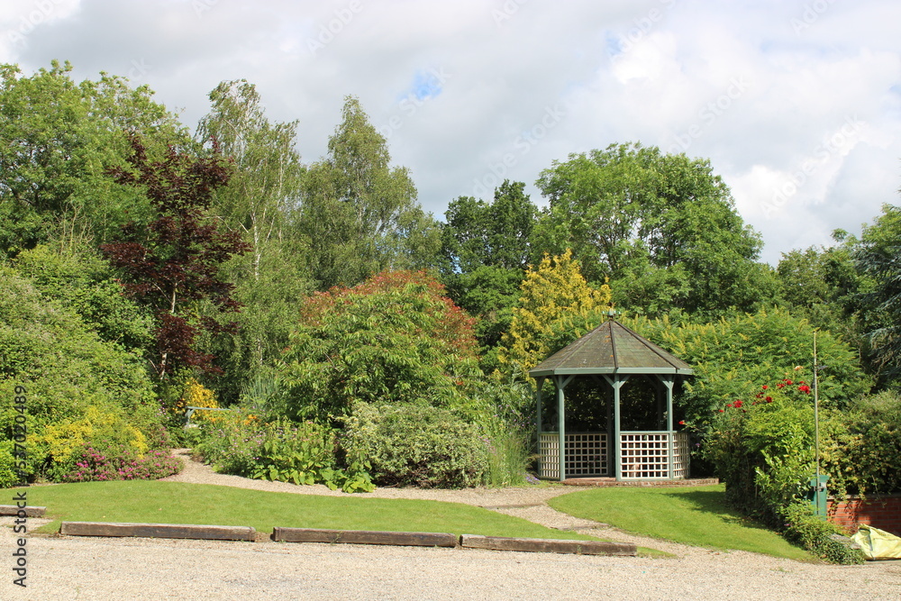 custom made wallpaper toronto digitalisolated gazebo surrounded by greenery