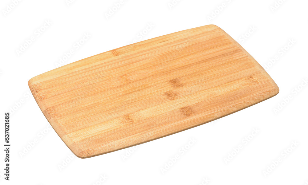 Empty bamboo cutting board