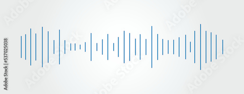 Vector equalizer wave banner background. Abstract party icon. Sound isolated Illustration