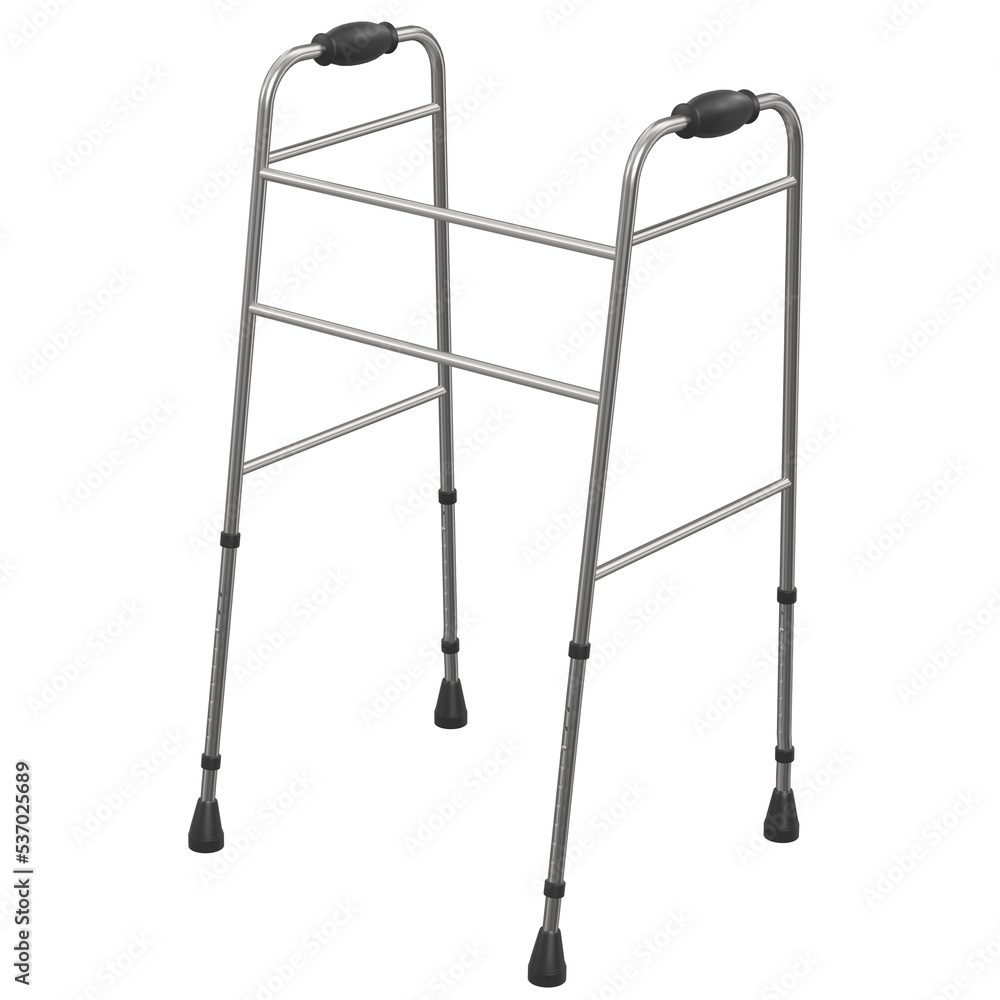 3d rendering illustration of a walking frame 3d rendering illustration of a walking frame