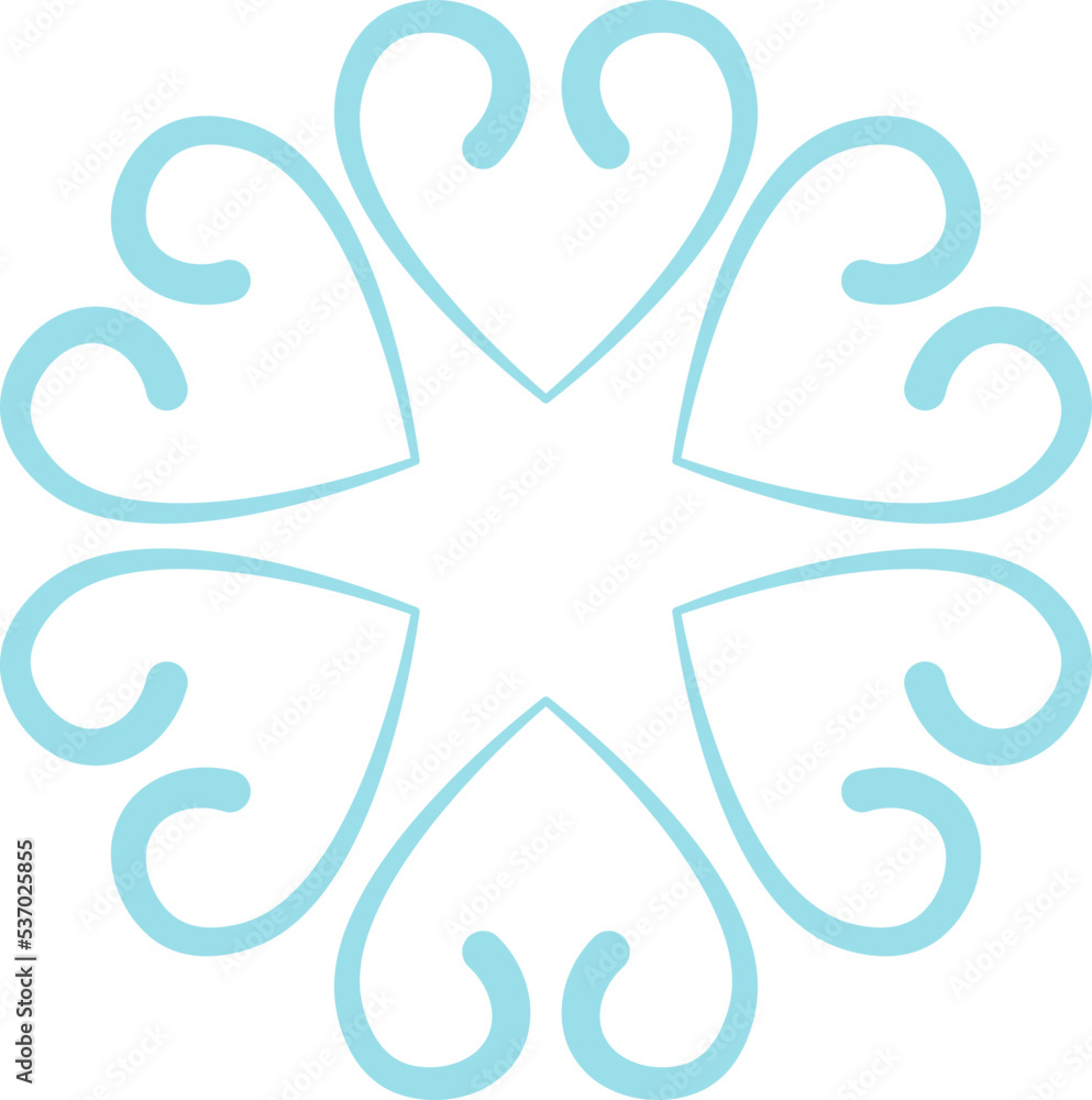 Winter flat icon Heart shaped snowflake Cold weather Winter flat icon Heart shaped snowflake Cold weather