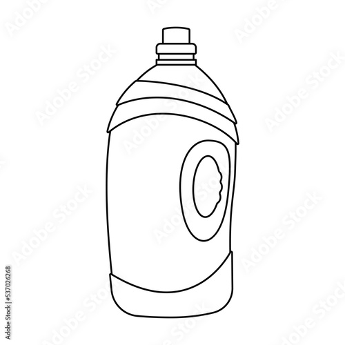 Canister icon. Fuel tank icon. Black linear canister icon. Vector illustration.