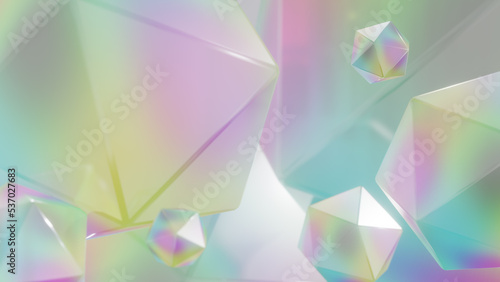 Hexagonal background template with an abstract design for science and technology presentations. a 3D rendering