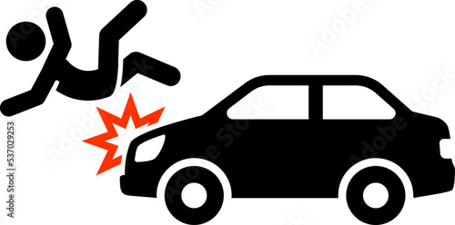 Car accident icons