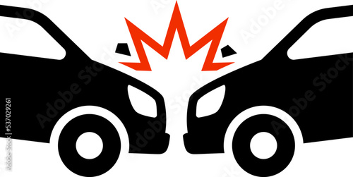 Car accident icons