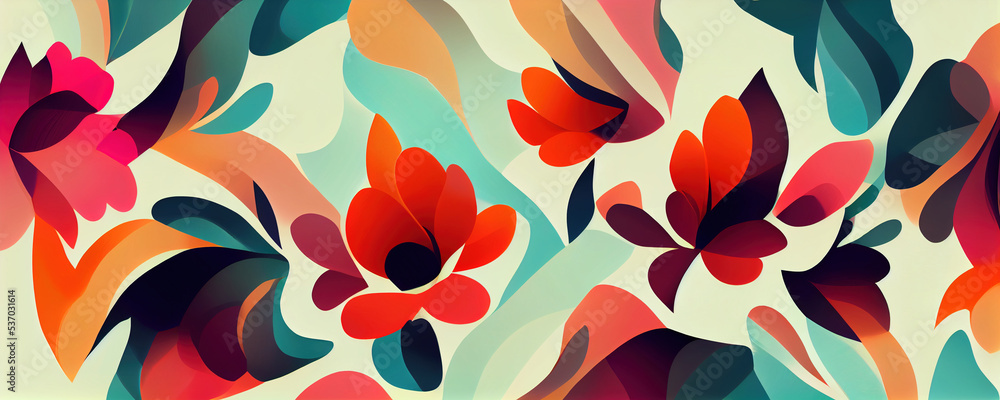 flowers floral abstract background banner flowers floral abstract background banner
