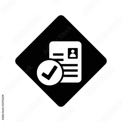 Accept, complete, good  icon design. Black vector design for web and mobile.	
