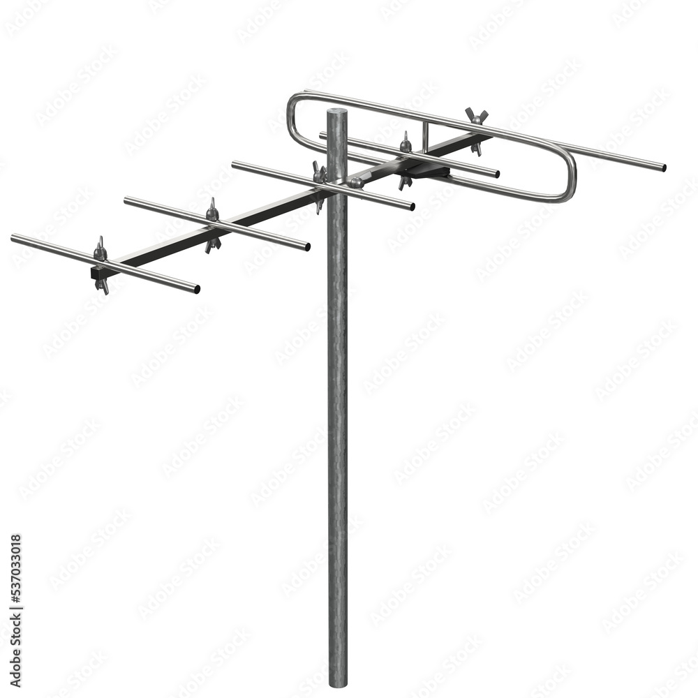 3d rendering illustration of a VHF antenna 3d rendering illustration of a VHF antenna