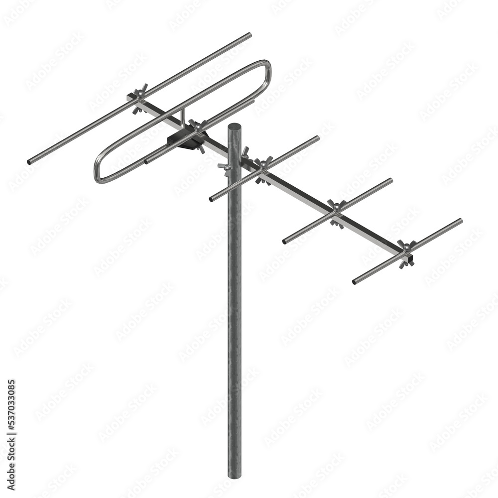 3d rendering illustration of a VHF antenna 3d rendering illustration of a VHF antenna