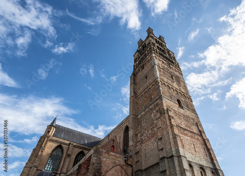 A towerbell in Brugge, Belgium photo
