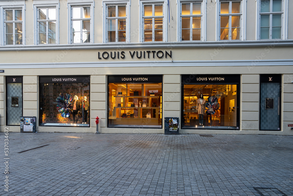 Copenhagen Denmark 08082019 Louis Vuitton Store Stock Photo