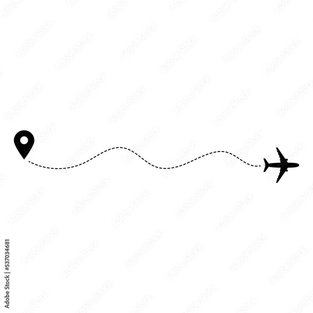 Fototapeta premium International travel by passenger plane, shipping by plane