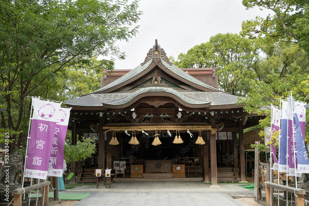 神社　宇美八幡宮の日本風景の壁紙
