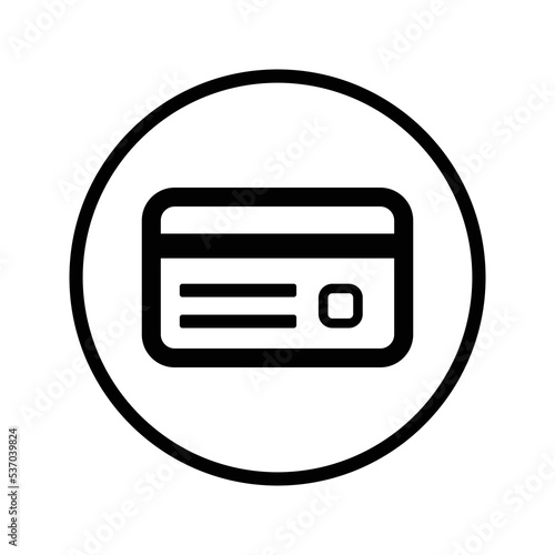 Billing  card  credit card icon design. Black vector design for web and mobile.