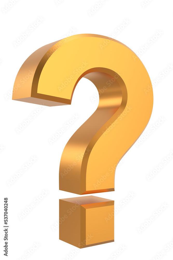 Naklejka premium Question mark sign. 3D question mark.