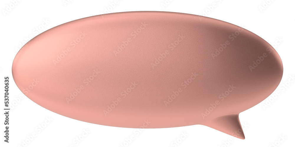 Speech bubble. Speech balloon. Text box. 3D illustration. Speech bubble. Speech balloon. Text box. 3D illustration.