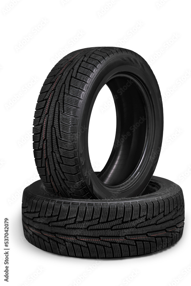 Pile of car tyres isolated on background Pile of car tyres isolated on background