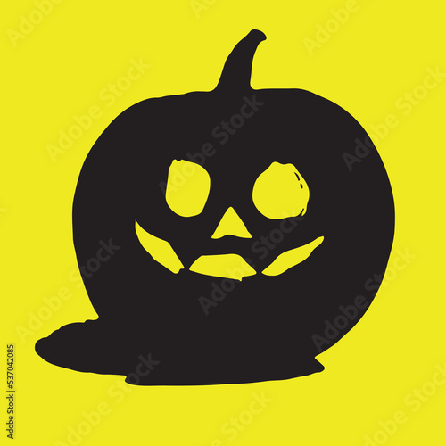 halloween pumpkin ilustration vector