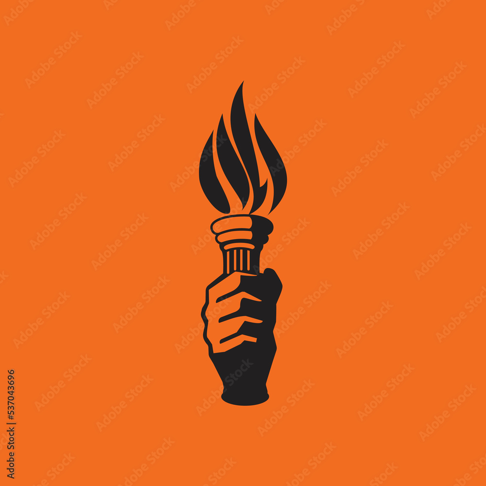 Torch bearer. Called "Mashal" in marathi. Symbol of revolution. Symbol