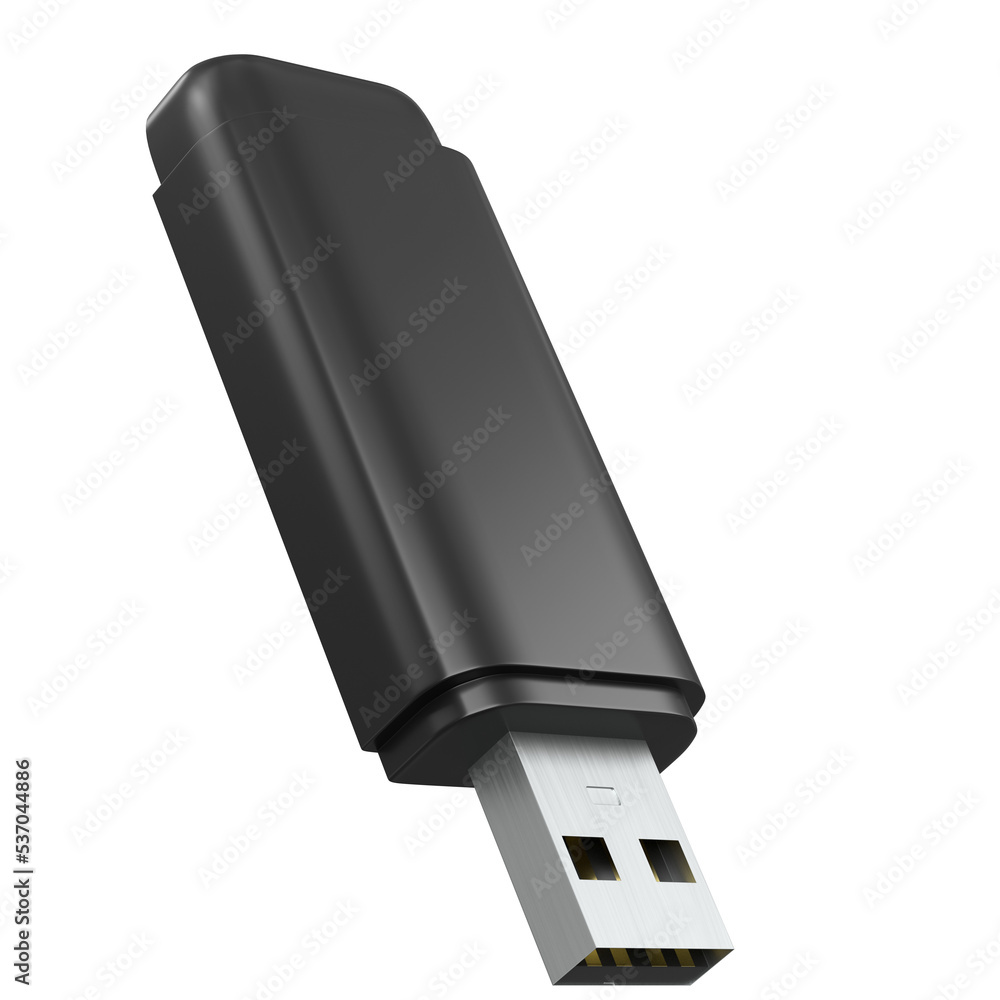 3d rendering illustration of a USB pen drive 3d rendering illustration of a USB pen drive