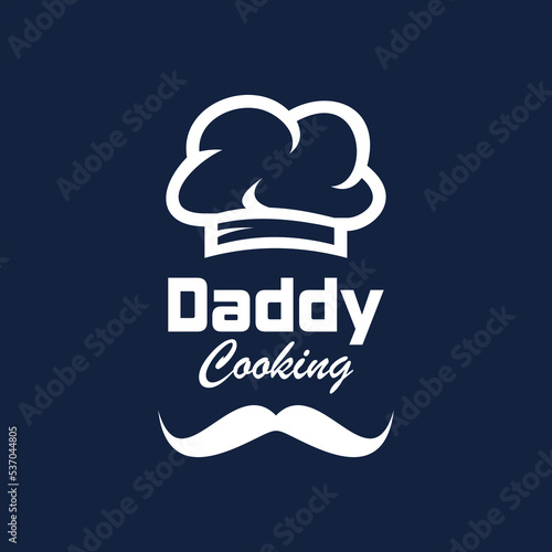 Cooking with Daddy logo template