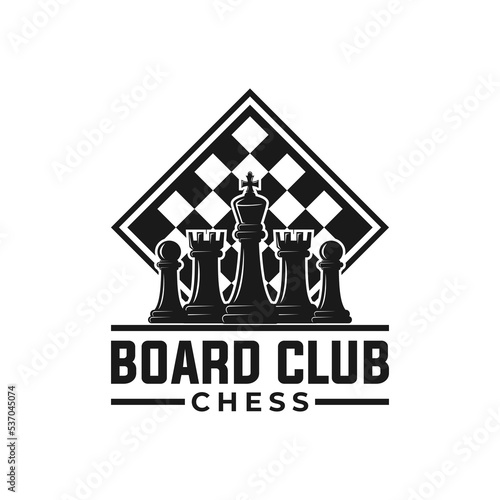 chess vector graphic template. board game strategy tactic icon illustration.