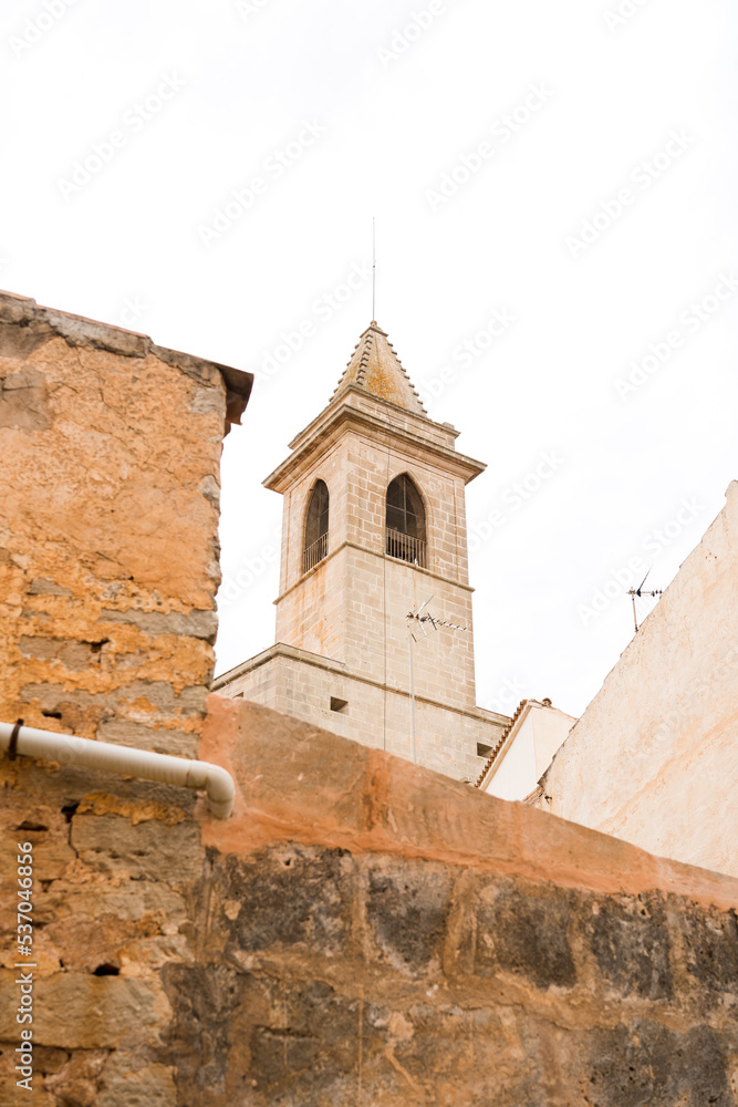 Beautiful streets in a picturesque village in Santanyi, Majorca, Spain Beautiful streets in a picturesque village in Santanyi, Majorca, Spain