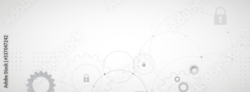 Cybersecurity and information or network protection. Future technology web services for business and internet project