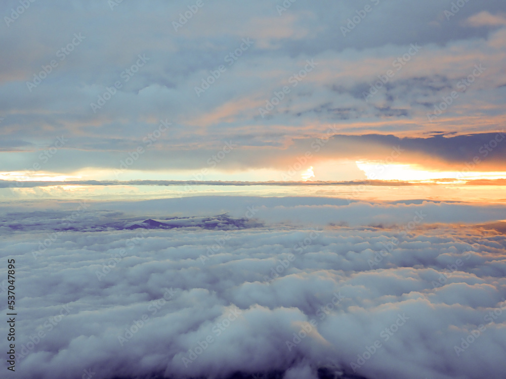 Landscape from top of mount Fuji in Japan Landscape from top of mount Fuji in Japan
