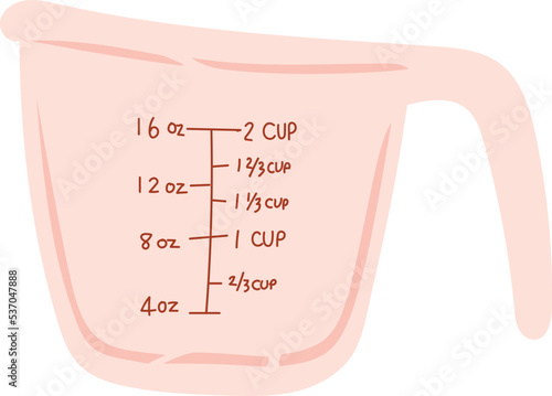 Measuring Cup Baking Tools Illustration