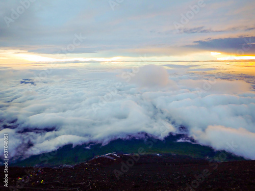 Landscape from top of mount Fuji in Japan © U3photos