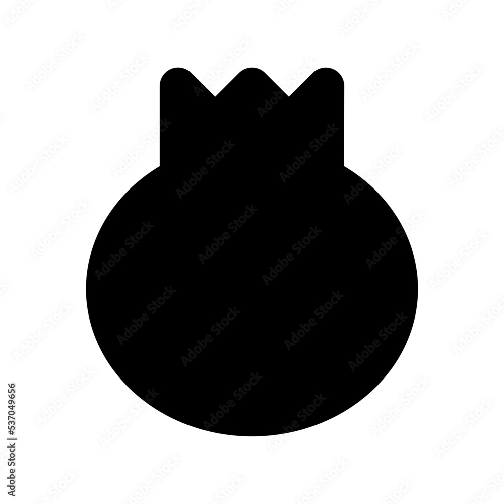 Pomegranate Flat Vector Icon