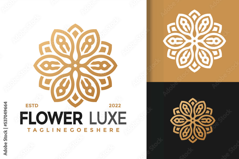 Luxury Flower Elegant Logo Design, brand identity logos vector, modern logo, Logo Designs Vector Illustration Template Luxury Flower Elegant Logo Design, brand identity logos vector, modern logo, Logo Designs Vector Illustration Template
