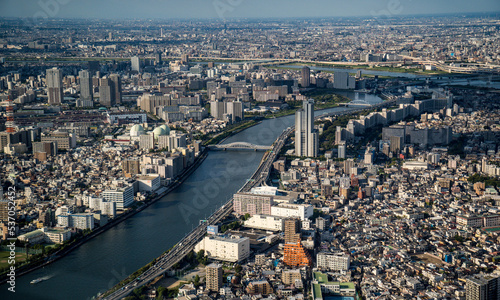 city aerial view